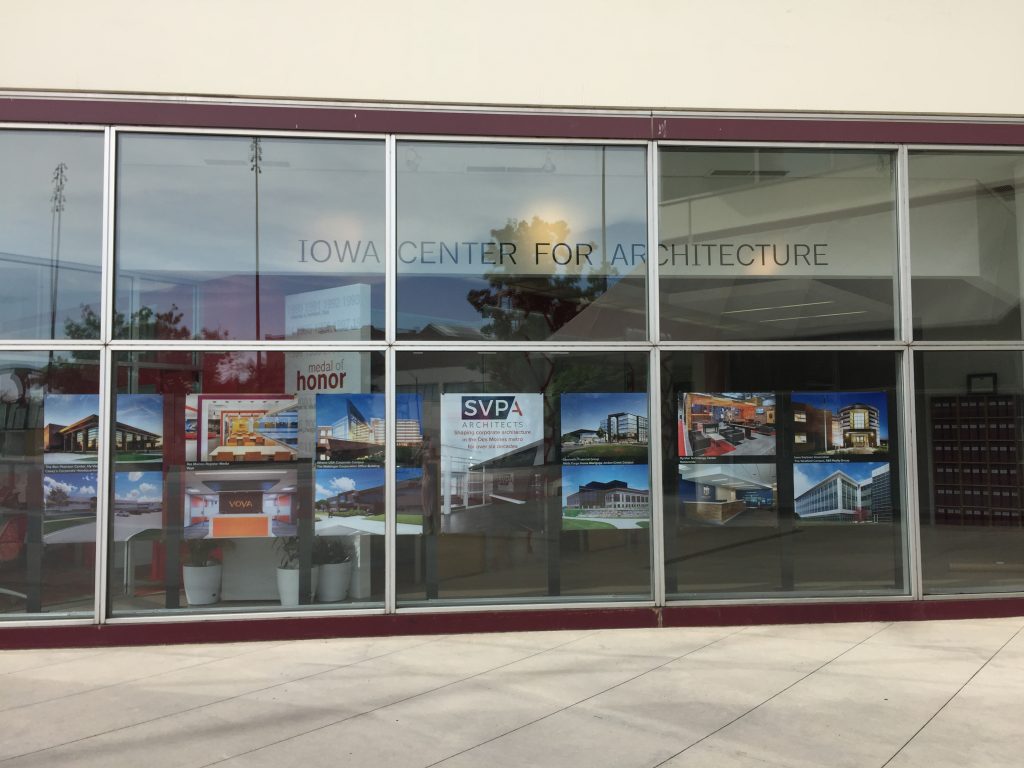 AIA Iowa Window Display SVPA Architects